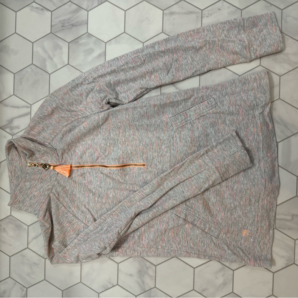 Lilly Pulitzer Gray and Orange Sweater